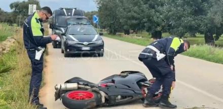 Incidente sulla Monopoli-Alberobello: centauro in ospedale